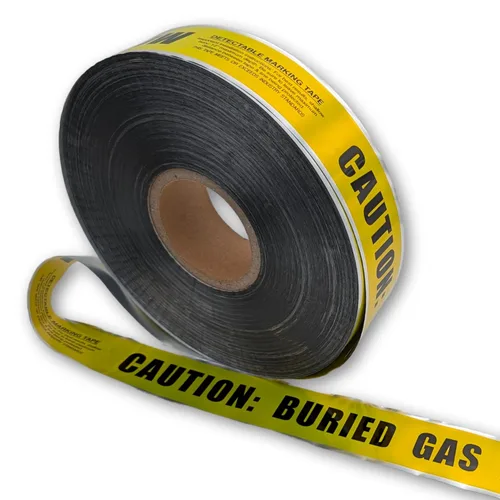 Miniatura 8 de ACE Supply Cinta de precaución de línea eléctrica enterrada, cinta subterránea detectable, 2 pulgadas x 1000 pies de longitud, 5 mil, cinta