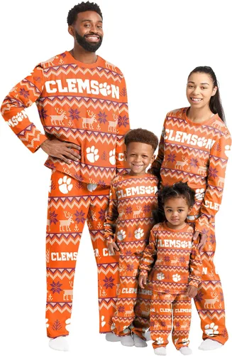 Miniatura 27 de FOCO - Conjunto de pijama familiar a juego con estampado llamativo del equipo de la NCAA, para unisex-adulto