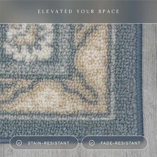 Miniatura 5 de Maples Rugs Florence - Alfombra antideslizante y lavable de 2 pies 6 pulgadas x 3 pies 10 pulgadas para pasillo de cocina