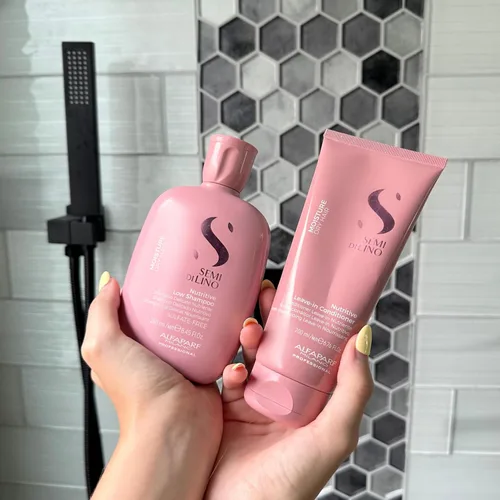 Miniatura 14 de Alfaparf Milano Semi di Lino Moisture Nutritive Shampoo and Conditioner Set para cabello seco - Champú y acondicionador hidratante sin sulfato