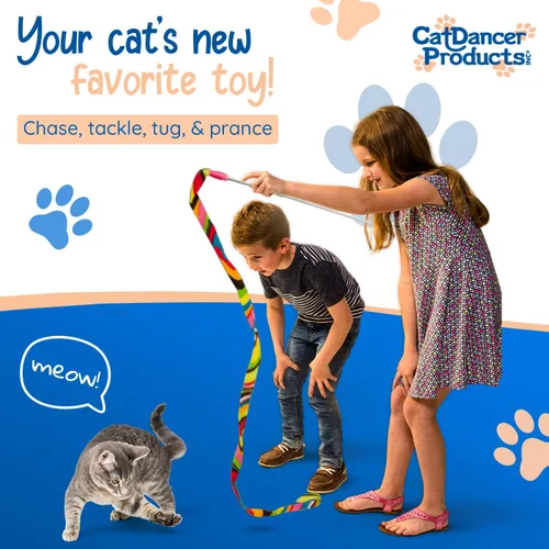 Miniatura 2 de Varita mágica de juguete para amantes de gatos Cat Dancer, Paquete de 1, Multicolor