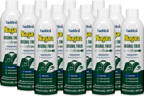 Miniatura 5 de Niagara Original Hold - Almidón en aerosol para ropa, removedor de arrugas y ayuda de planchado con aroma fresco, acabado nítido, sin descamación ni