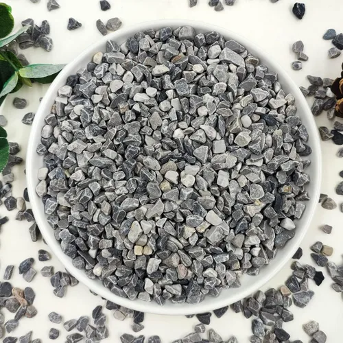 YISZM Grava para suculentas y cactus de 10 libras, guijarros pulidos decorativos naturales de 1/5 pulgadas para paisajismo, rocas de río gris para