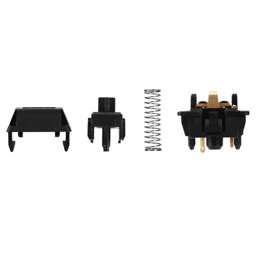Miniatura 5 de JWICK Interruptores lineales negros V2, JWK Black Linears 2.06 oz carcasa completa de nailon Thocky 5 pines interruptores de teclado mecánicos