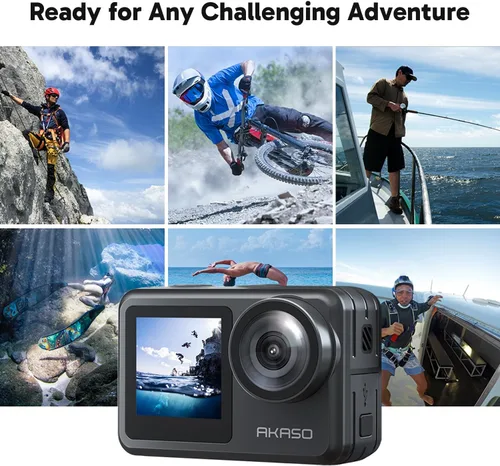 Miniatura 6 de AKASO Brave 7 LE 4K30fps Cámara de acción con 64 GB MicroSDXC U3 Tarjeta de Memoria Kit de Accesorios Paquete Ultra HD 131FT Cámara impermeable EIS