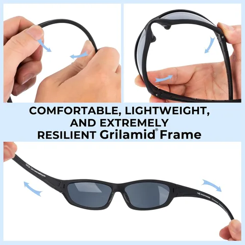 Miniatura 7 de KastKing Hiwassee - Gafas de sol deportivas polarizadas para hombres y mujeres, gafas de sol envolventes para pesca, ciclismo y correr, protección UV