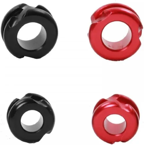 Miniatura 10 de 4PCS Bow Sight Peep, 1/4" 3/16" aleación de aluminio Peep Sight Archery Accesorios para arco compuesto 1 negro 1/4+1 negro 3/16 + 1 azul 1/4 + 1