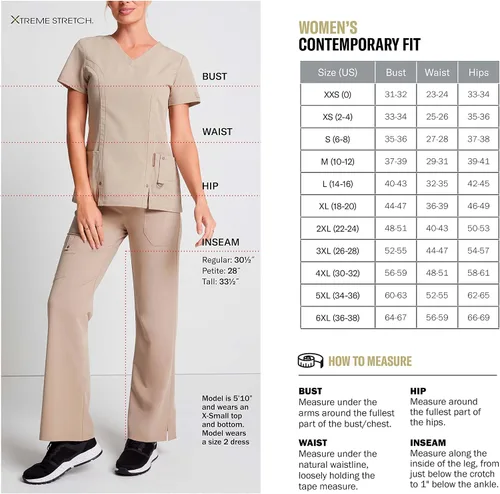 Miniatura 5 de Dickies Xtreme Stretch - Abrigos de laboratorio para mujer, 28 pulgadas, cierre frontal 82400