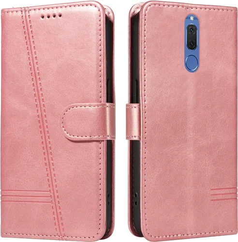 Miniatura 148 de Funda con tapa para Huawei Nova Lite 3, protección de 360 grados, a prueba de golpes, de piel sintética, con función atril y 3 ranuras