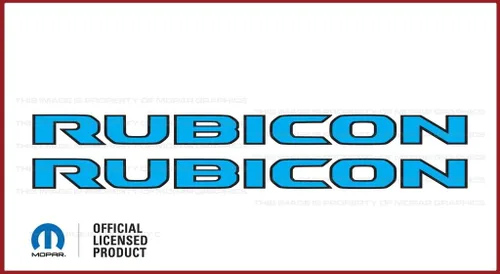 Miniatura 3 de Rubicon Hood - Calcomanía de vinilo para Jeep Rubicon/Gladiator JL/JT (2018-2024) 392 bronce con contorno negro F392BO (juego de 2) FJ5H2