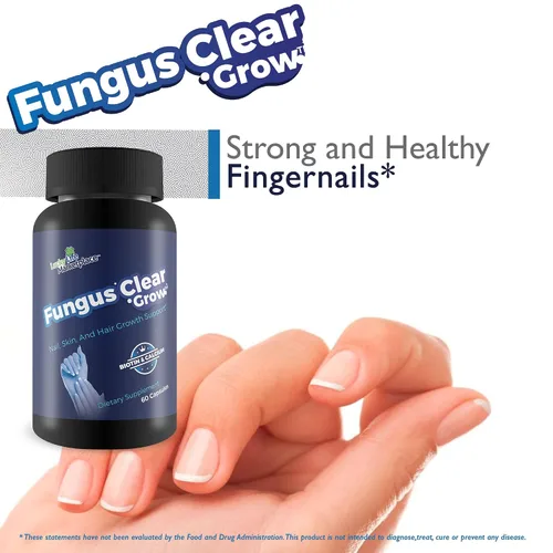 Miniatura 5 de Fungus Clear Grow - Soporte para el crecimiento de uñas, piel y cabello - Ayuda a apoyar el crecimiento natural de la piel y las uñas con esta