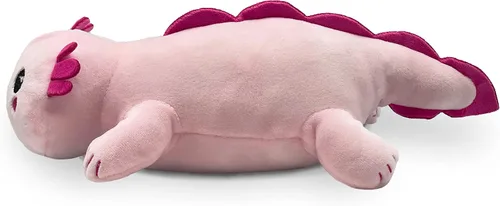 Miniatura 3 de Peluche reversible de ajolote a huevo, feliz y triste, muestra tu estado de ánimo, peluche para aliviar el estrés de 8 pulgadas