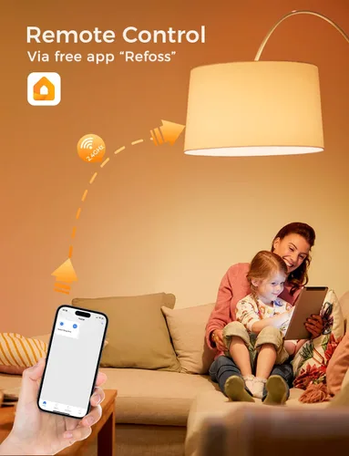 Miniatura 2 de Refoss Las bombillas inteligentes funcionan con Apple HomeKit, bombillas inteligentes que cambian de color compatibles con Siri, Alexa y Google
