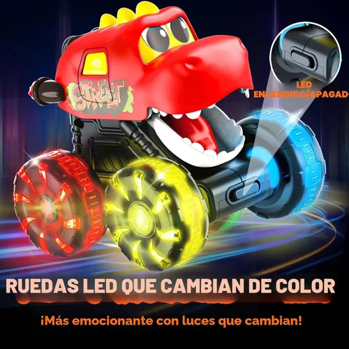 Miniatura 2 de Juguetes de Camiones Monstruo y Autos de Dinosaurio para Niños Pequeños de 1 a 3, Autos a Presión y Camiones de Juguetes para Niños de 1, 2, 3, 4, 5