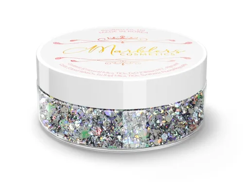 Miniatura 14 de MARBLERS Brillantina de forma gruesa de grado cosmético [estrella] 0.11 onzas (0.11 oz) Escamas No tóxica Vegana Libre de crueldad animal