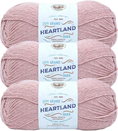 Miniatura 26 de Lion Brand Yarn Heartland Yarn - Hilo multicolor para tejer, tejer y tejer, paquete de 3, color congaree