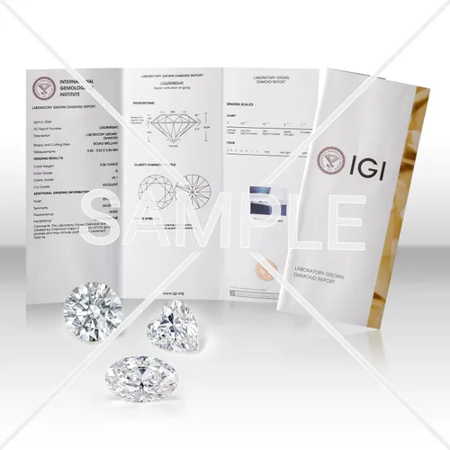 Miniatura 76 de Anillo de compromiso de oro amarillo de 10 quilates y plata 925 con piedra natal y diamantes cultivados en laboratorio para mujer, ovalado de 0.315