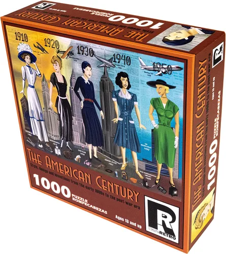 Miniatura 4 de Rompecabezas de 1000 piezas para adultos y familias - El siglo americano - Estilo, diseño e inventos desde principios de 1900 hasta la era