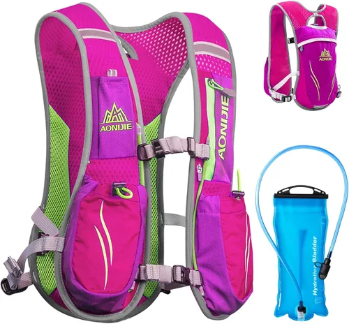 Miniatura 19 de Azarxis Chaleco de Hidratación para Correr Mochila 5L 5.5L para Mujeres y Hombres para Correr en Senderos Carrera de Maratón Ciclismo Senderismo