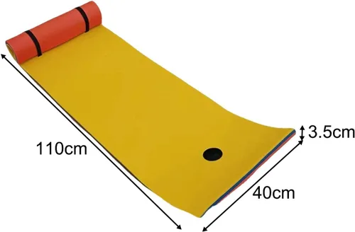 Miniatura 4 de Manta flotante de agua, 3 capas de espuma XPE de alta densidad, colchón flotante, colchón flotante de espuma para playa, verano, piscina