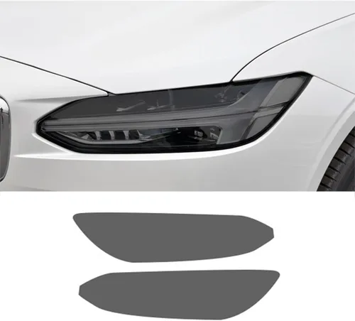 Película protectora de faros delanteros de automóvil para Volvo XC40 XC60 XC90 S60 S90 V60 V90 2014-2022, adhesivo de TPU negro ahumado Para S90