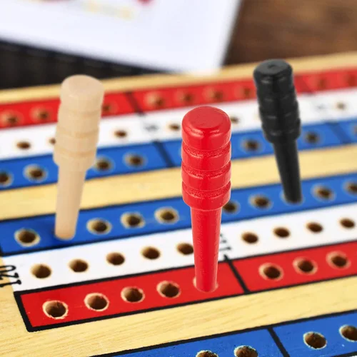Miniatura 6 de Mudder 24 clavijas de madera para cunas de madera, para tablero de cuna, caben 1/8 agujeros con bolsa de almacenamiento para juegos de mesa