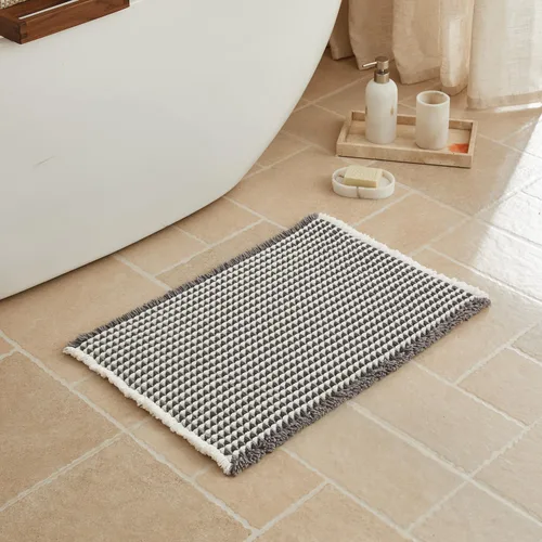 Miniatura 104 de Triohero Tapete de baño con diseño de gofre, tapete de baño pequeño y bohemio, antideslizante, lavable, ultra suave, súper absorbente, de secado