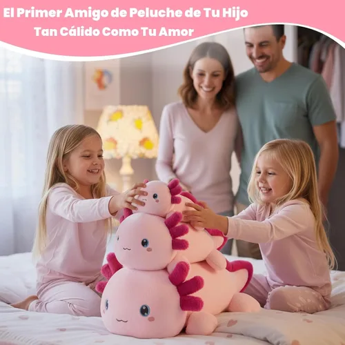 Miniatura 9 de SQEQE Ajolote de peluche con peso, juguete de peluche de ajolote con peso suave, bonita almohada para abrazar, regalo para niños y adultos