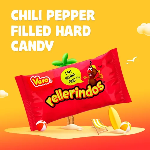 Miniatura 4 de Vero Rellerindos - Caramelo duro con sabor a tamarindo (65 unidades) – Auténtico caramelo mexicano, paquete de dulces duros envueltos