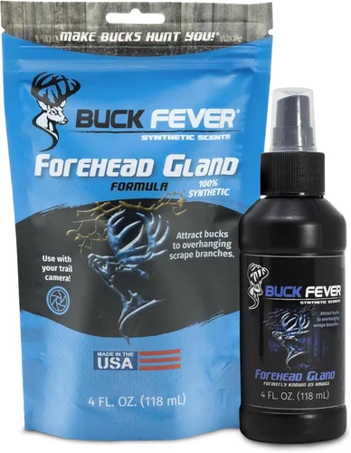 Buck Fever Forehead Gland – Syntheticly Formulated Buck Lure & Deer Attractant (not just Limited to Whitetail Deer) for Mock Scrapes, Licking