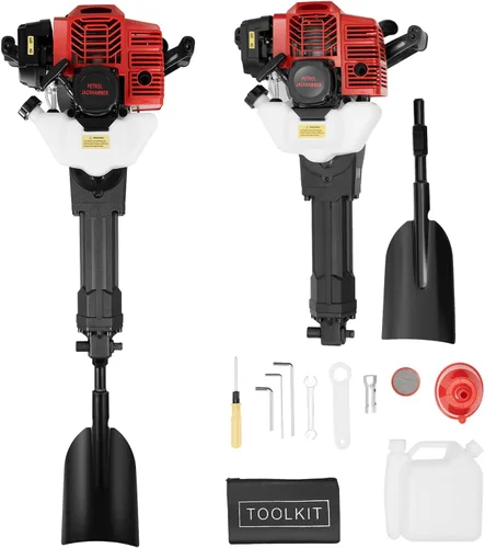 Excavadora de zanja, 52CC de 2 tiempos, excavadora de árboles portátil, máquina de excavadora de gasolina, excavadora de pala, kit de máquina de