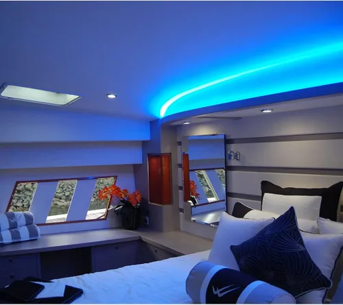 Miniatura 2 de Dream lighting Tira de luz LED flexible azul de 17 pulgadas, rollo de decoración de interiores de caravana, 3528 SMD 60 LEDs/M, no impermeable