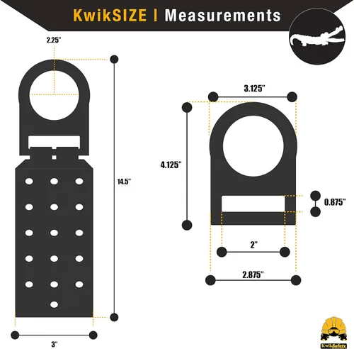 Miniatura 7 de KwikSafety - Charlotte, NC - GATOR [BUNDLE] Anclaje de techo, 50 pies VLA, cordón de seguridad de 6 pies, correa de brazo cruzado, arnés de Ancla