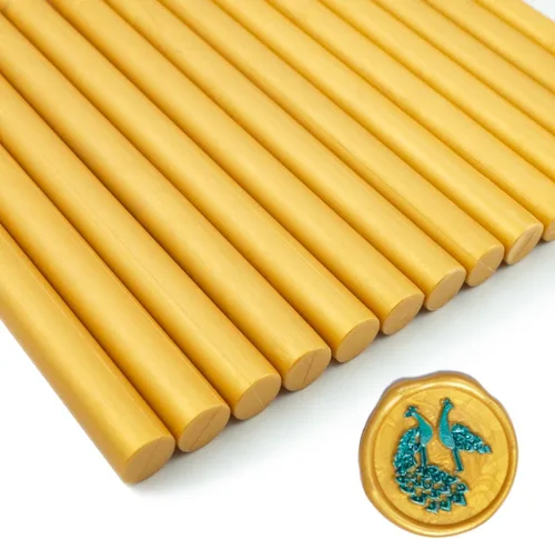 15 barras de sellado de cera, pistola de pegamento, para tarjetas de felicitación de cartas, sellado de vino, manualidades, hacer invitaciones de