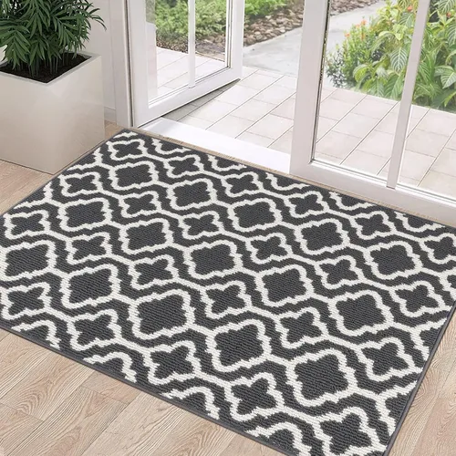 Miniatura 26 de HEBE Alfombra para Puerta Interior 20''x32'' Alfombras de Bienvenida Antideslizantes para Puerta Principal Alfombras Lavables para Zapatos Atrapa
