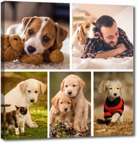 Miniatura 8 de LZIMU Regalos personalizados para el Día del Padre, lienzo impreso con tus fotos, lienzo personalizado para pared, regalos únicos de cumpleaños
