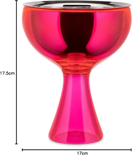 Miniatura 19 de Alessi AMMI01S AZ Big Love - Juego de helados de diseño, cuenco en acero inoxidable 18/10 y resina termoplástica, color azul y cuchara de acero
