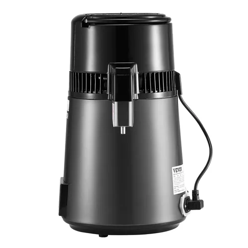 Miniatura 12 de VEVOR Destilador de Agua de 1750W, Fabricante de Agua Destilada de 0.4 Gal/H con Garrafa de Vidrio, Máquina Destiladora de Encimera de 4L/1.1 Gal