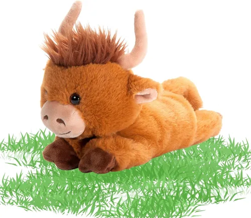 Miniatura 2 de The Petting Zoo Highland Cow - Pulsera de peluche de animales de peluche, regalos para niños, animales de vida silvestre Slapstix, juguete