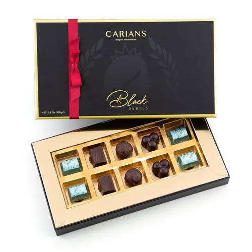 Miniatura 9 de CARIANS - Caja de regalo de chocolate praliné artesanal para el Día del Padre, 36 chocolates gourmet surtidos, rellenos de miel premium, tahini