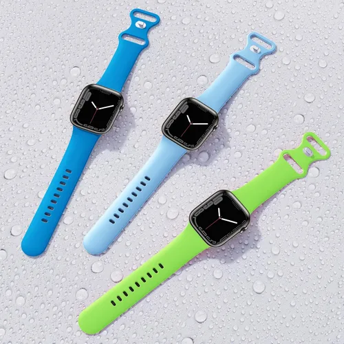 Miniatura 5 de Paquete de 6 correas deportivas compatibles con Apple Watch Band de 1.496 in 1.575 in 1.614 in 1.654 in 1.732 in 1.772 in 1.811 in 1.929 in