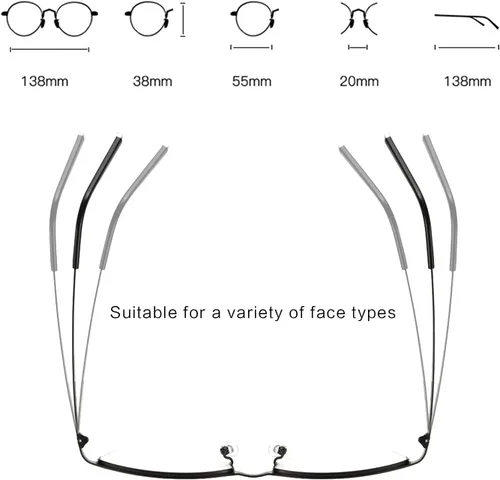Miniatura 5 de Negocios Casual Hombres Ultraligero Metal Cuadrado Medio Marco Transición Bifocal Lente Gris Gafas de Lectura Presbíopes