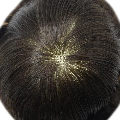 Miniatura 5 de Pieza de pelo para hombre, mono, real, Remy, sistema de cabello humano, repuesto para hombres, extensiones duraderas para hombre, tupé, protesis #3
