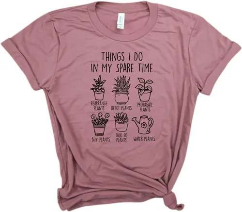 Miniatura 2 de Things I do in my spare time - Crazy Plant Lady, Camisa de jardinería, a base de plantas, Alimentado por plantas, Camisa de granjero, Camisa