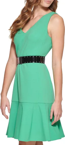 Miniatura 3 de Karl Lagerfeld Paris Vestido tubo de crepe para mujer