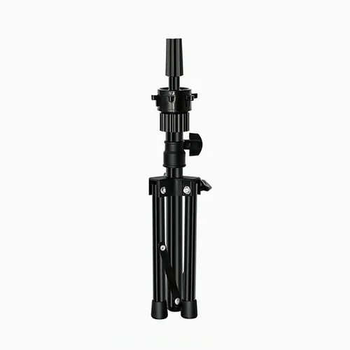 Miniatura 6 de FUTAI Soporte de peluca trípode para peluquería práctica estilo exhibición de cabello humano maniquí cabeza maniquí cosmetología muñeca cabeza