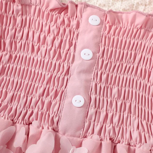 Miniatura 4 de Toddler Baby Girl Butterfly Dress Ruffle Sleeveless Tulle Tutu Dresses Girls Party Birthday Princess Dresses