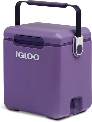 Miniatura 20 de Igloo Tag Along Too Coolers Enfriador de estilo picnic de carcasa dura aislada Cofre de hielo rodante Lila