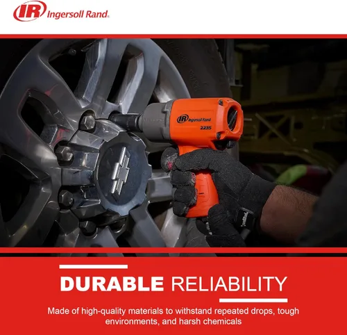 Miniatura 5 de Ingersoll Rand 2235TIMAX-O - Llave de impacto neumático de 1/2 pulgada, par de torsión de 1350 pies-libra, carcasa de martillo de titanio, retenedor