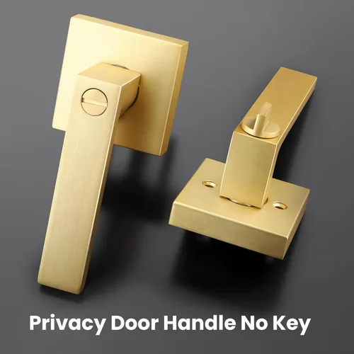 Miniatura 2 de EHOMEWARE Paquete de 3 manijas de puerta de privacidad para puertas interiores, apertura izquierda/derecha, cerradura de manija de puerta en acabado